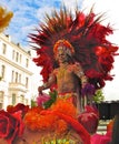 Notting Hill Carnival male performer London England Royalty Free Stock Photo